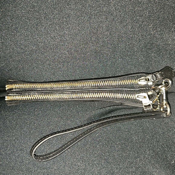 Coach Black and Brown Wristlet - Picture 3 of 5